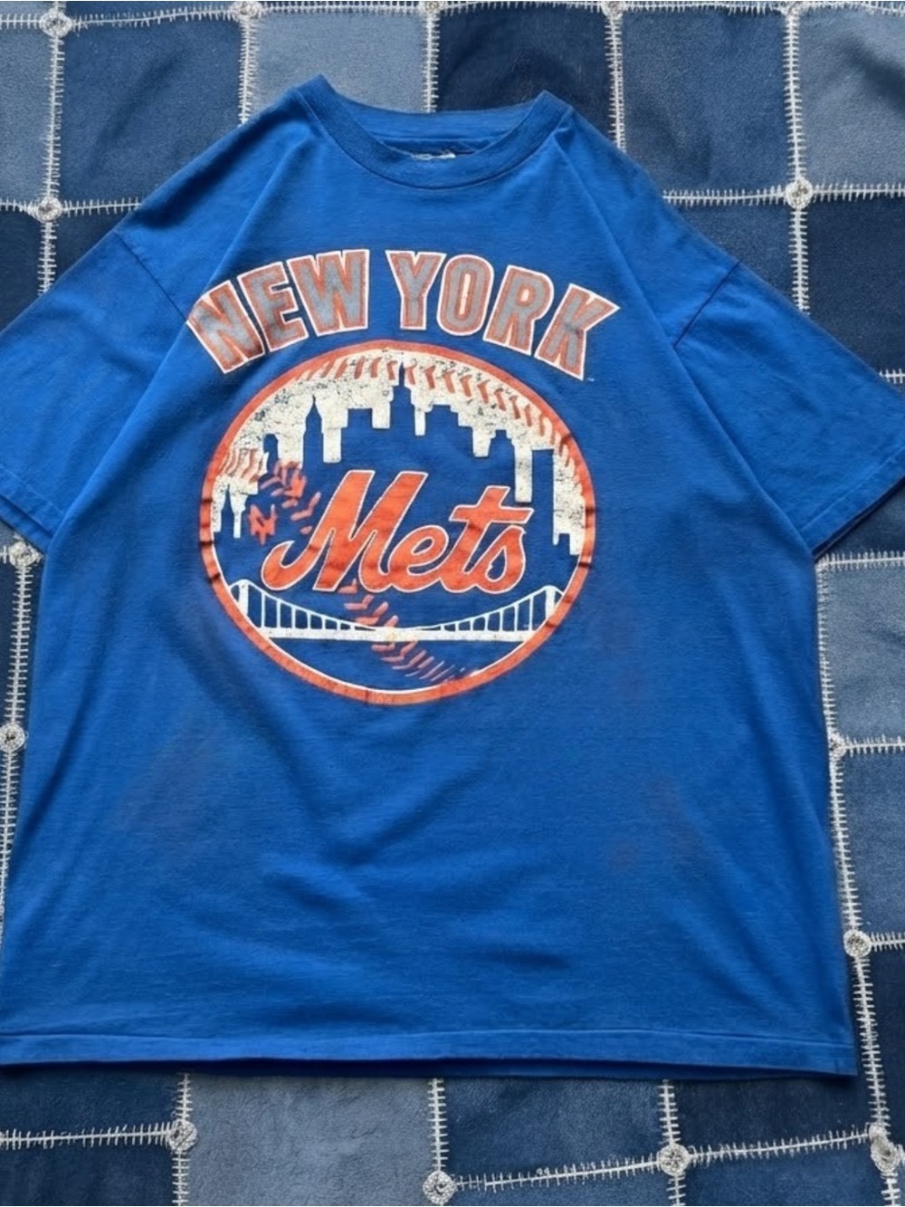 New York Mets Royal Blue Graphic Tee